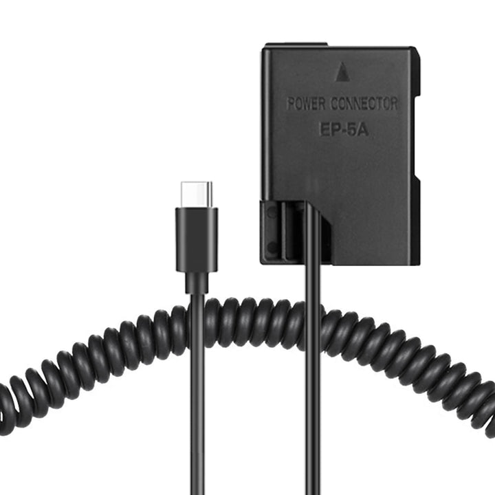 Raeisusp PD Spring Power Connector USB-C Kabel EN-EL14a Dummy Akku EP-5A DC Kupplung für Nikon D3100