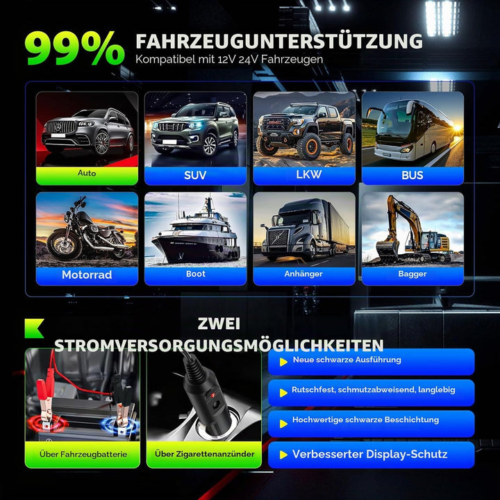Autel PowerScan PS100 Stromkreistester, Sonde für Schaltkreise, Stromversorgung für Auto 12V-24V, Le
