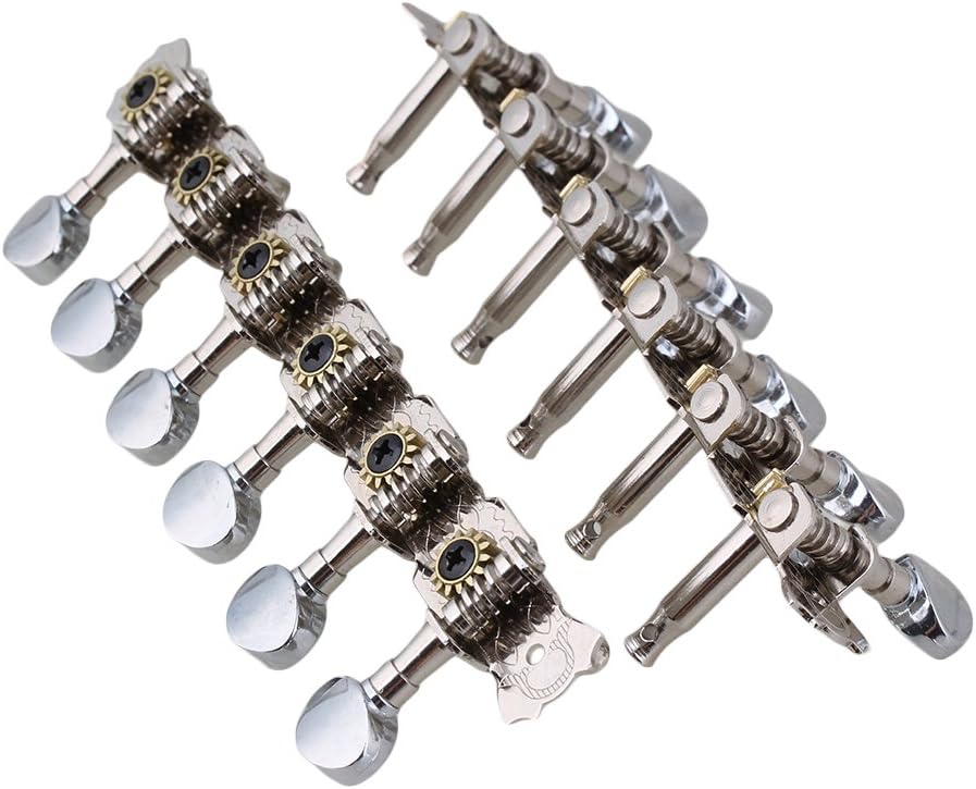 6L6R Mechaniken für Akustikgitarre, verchromt, 12 Saiten