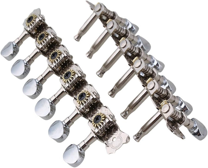 6L6R Mechaniken für Akustikgitarre, verchromt, 12 Saiten