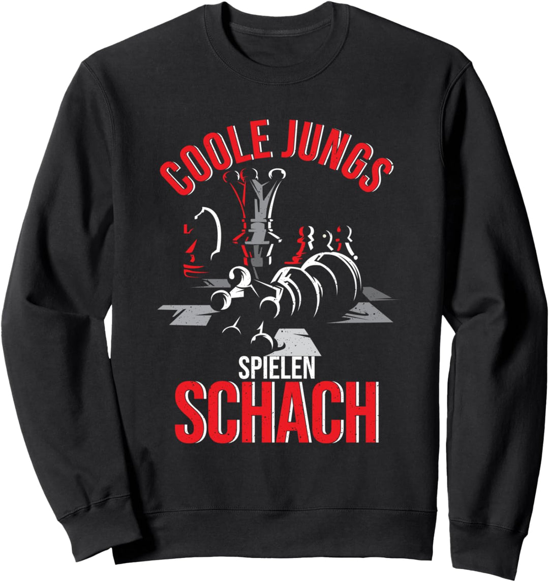 Coole Jungs spielen Schach- Schachspieler Kinder Jungen Sweatshirt
