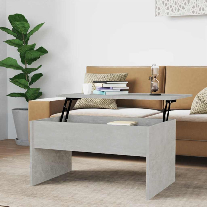 vidaXL Couchtisch Höhenverstellbar Kaffeetisch Beistelltisch Wohnzimmertisch Sofatisch mit Stauraum