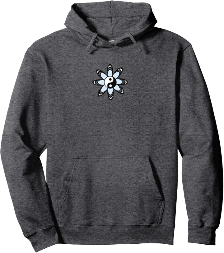 Flower Yin Yang Center Symbol Pullover Hoodie