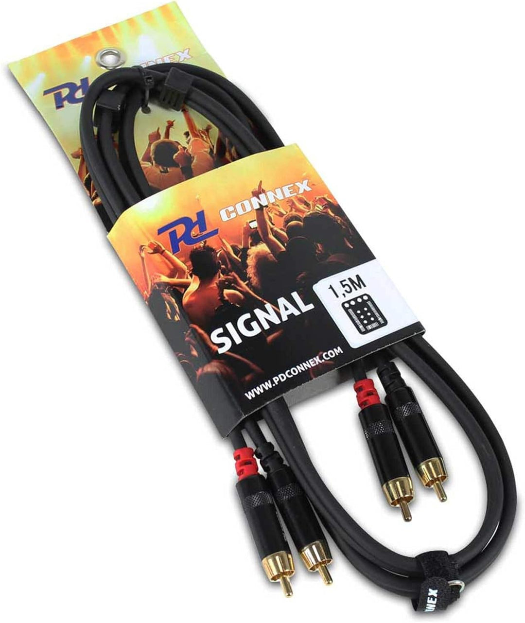 PD Connex Audiokabel Signalkabel 2x RCA - 1,5 Meter, 1,5 Meter