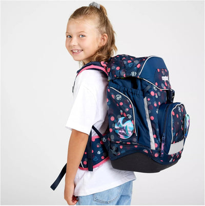 ergobag Pack Reflex Glow - Schulrucksack Set 6tlg. PhantBärsiewelt - Lila Einheitsgrösse