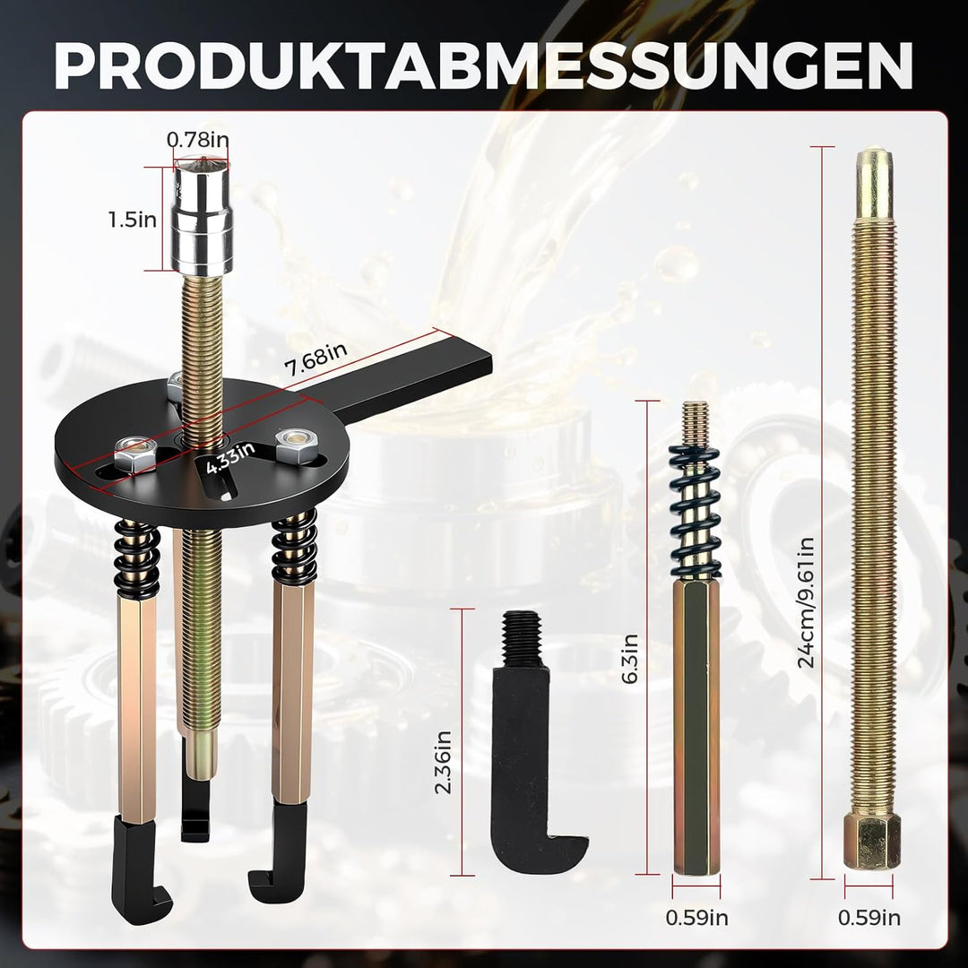 36-in-1 Lagerabzieher-Set, Innenlager Abzieher, Innenlochabzieher, Kugellager Abzieher mit 3-Backen-
