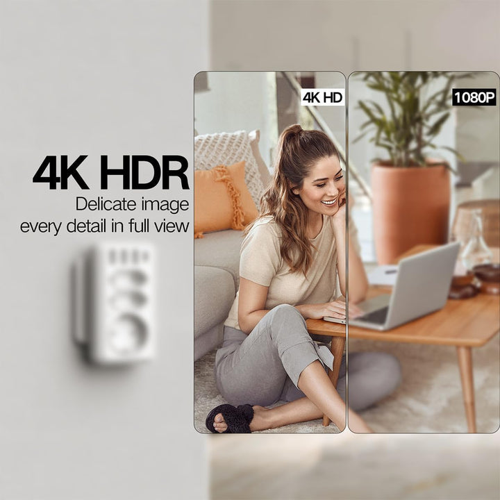 Kamera mit 4K-UHD-Stecker, multifunktionaler Monitor für Tiere mit Weitwinkelsicht 100 °, europäisch