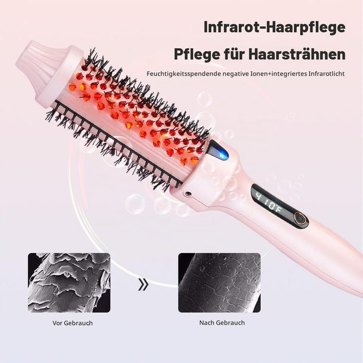 Thermobürste mit Infrarot-Technologie, Thermal Brush 2-in-1 Styler &amp; Föhn, 30-Sekunden Schnellaufhei