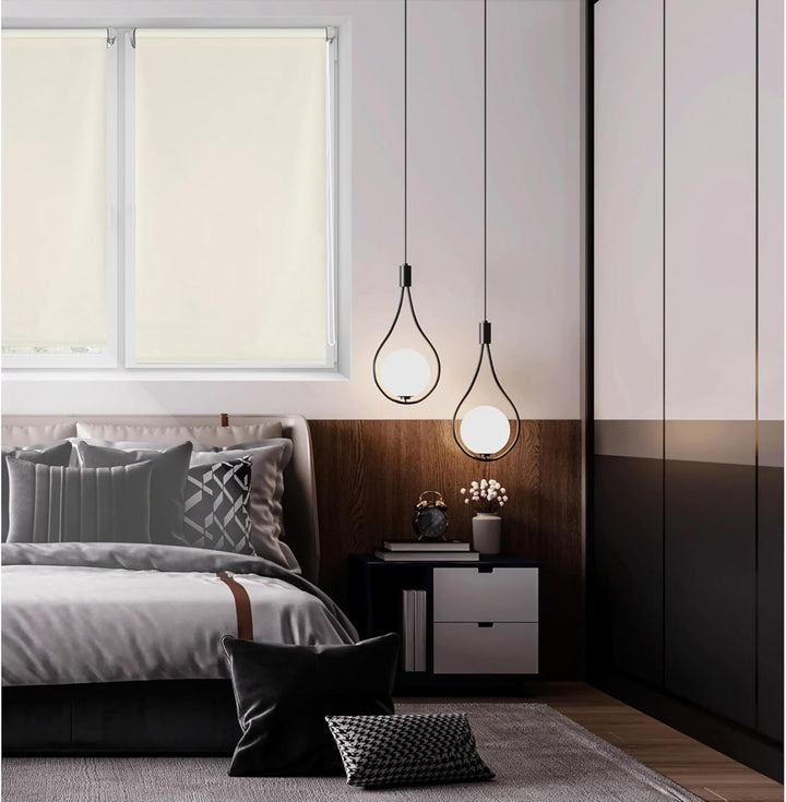 PUR LINE EASYFIX Verdunkelungsrollo, Grösse Breite x Höhe 47 x 180 cm, Stoffgrösse 43 x 175 cm, blic
