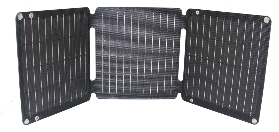 Trag- und Faltbares Solar-Ladegerät, 21 Watt, Lädt Handys und Tablets Fernab Jeder Steckdose, mit 2