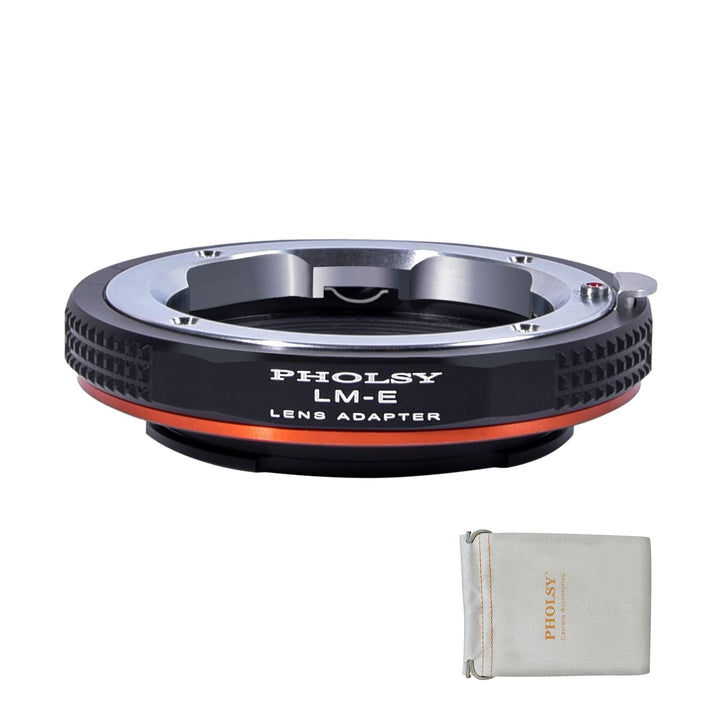 PHOLSY Leica M auf Sony E Objektivadapter Kompatibel mit Leica M LM, Zeiss ZM, Voigtlander VM und So