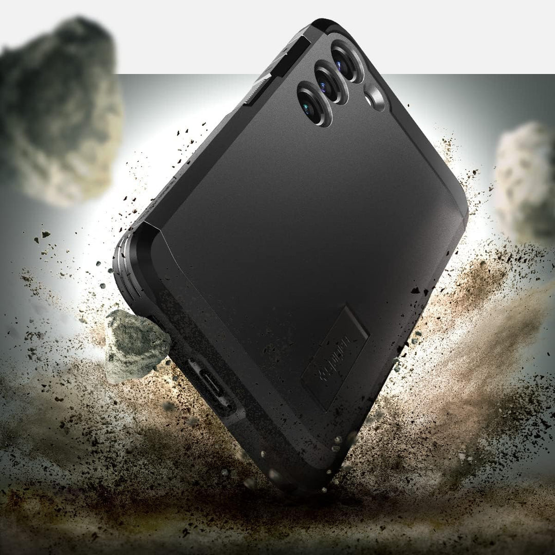 Spigen Tough Armor Hülle Kompatibel mit Samsung Galaxy S23 Plus 5G -Black S23 Plus Schwarz, S23 Plus