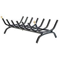 Gitter brucialegna Holzhalter reattangolare 40 cm für Kamin Kamin aus Eisen Haken Messing