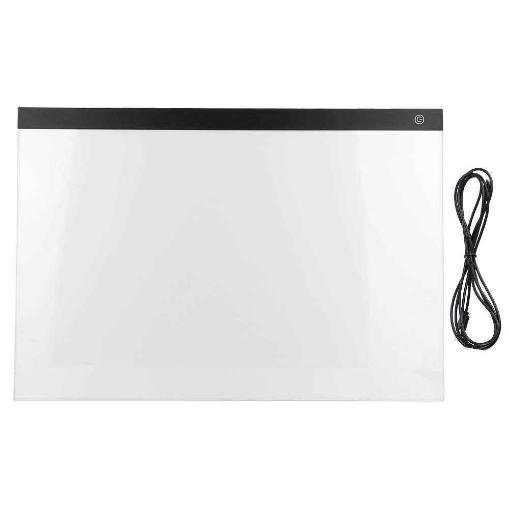A2 Leuchttisch Light Pad Leuchtkasten, Dimmbare Ultradünne Leuchtplatte und LED Zeichnung Pad Lightp