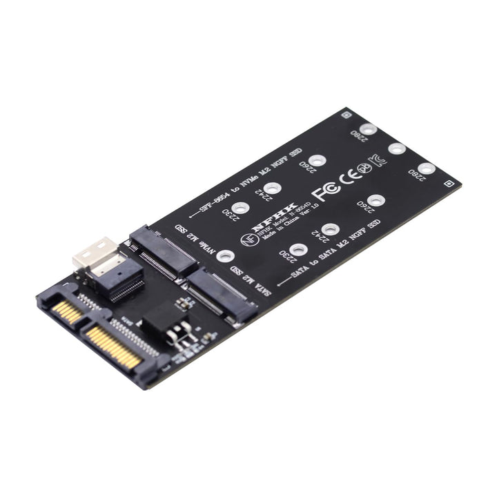 cablecc SFF-8654 auf U2 Kit NGFF M-Key auf Slimline SAS NVME PCIe SSD SATA Adapter für Mainboard Sch