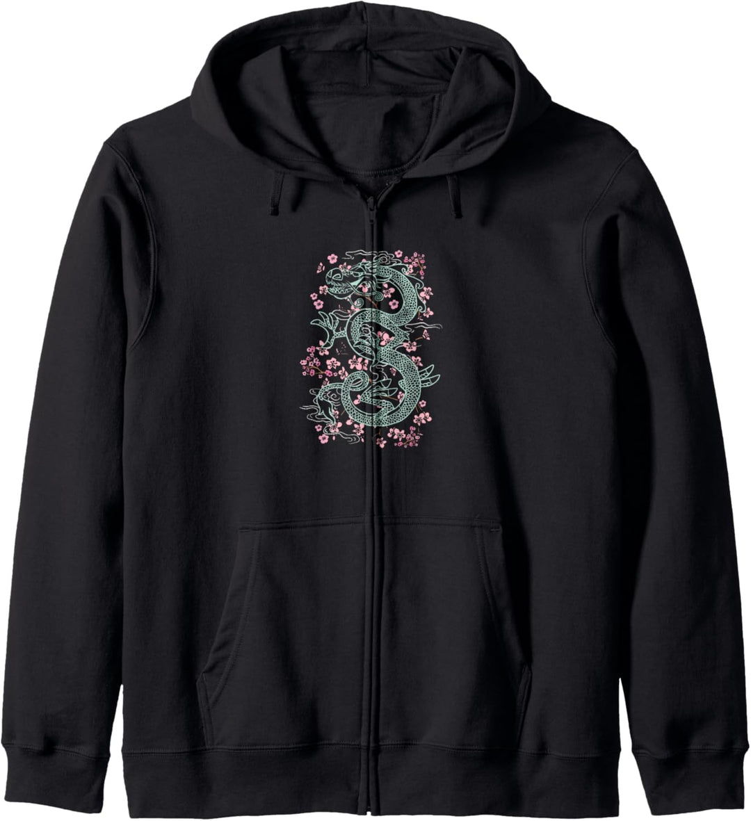 Disney Mulan Mushu Floral Outline Kapuzenjacke