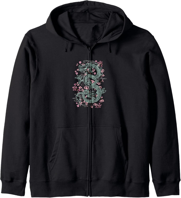 Disney Mulan Mushu Floral Outline Kapuzenjacke