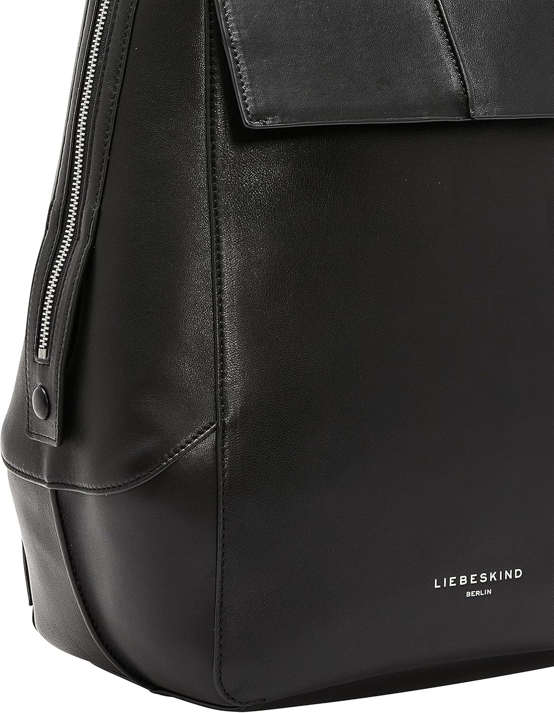 Liebeskind Damen Lilly Kodiaq Sheep Backpack L Schwarz, Schwarz