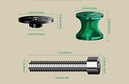 M6 Schwingenschutz Schwingenadapter Ständer Bobbins Spool Racingadapter Ständeraufnahme für Monster