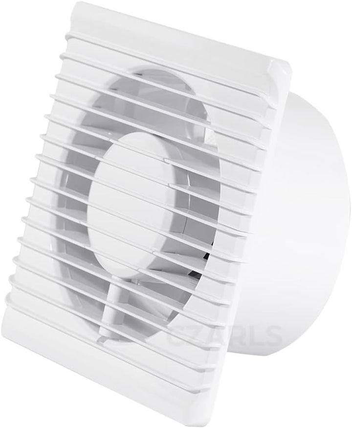 F.H. ANA Badlüfter Wandlüfter Ventilator Ø 125 mm - Feuchtesensor + Nachlauf - Weiss (Funktion: Feuc