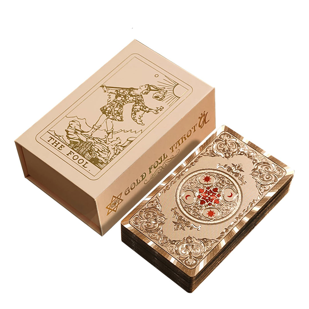 Tarotkarten - Tarot Karten für Anfänger - Wasserdichtes PVC-Material - Tarot Cards - mit Buch - Engl