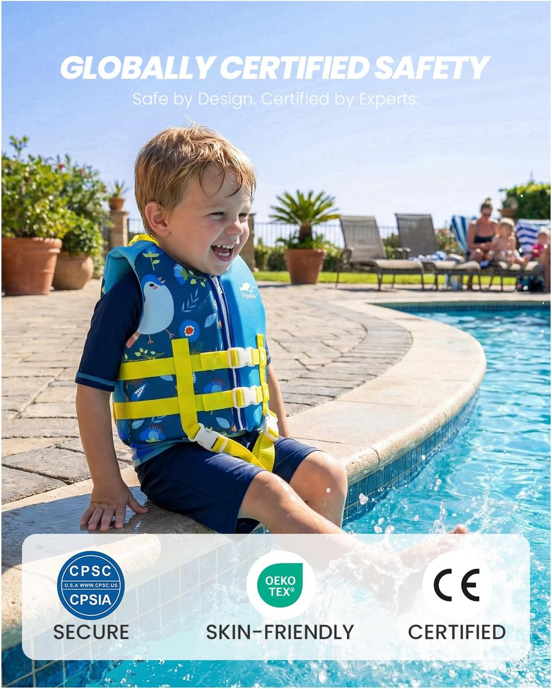 Gogokids Kinder Schwimmweste Float Jacket – Kleinkind Badeanzug Assist Bademode Schwimmtraining Auft