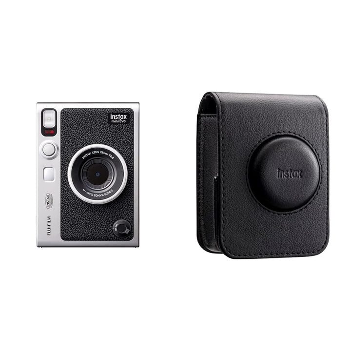 INSTAX Mini EVO Black (USB-C) + Mini EVO Kameratasche, schwarz Mit Kameratasche Schwarz, Mit Kamerat