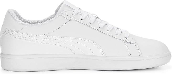 PUMA Unisex Kinder Smash 3.0 L Sneaker 36 EU Puma White Puma White Puma Gold, 36 EU Puma White Puma