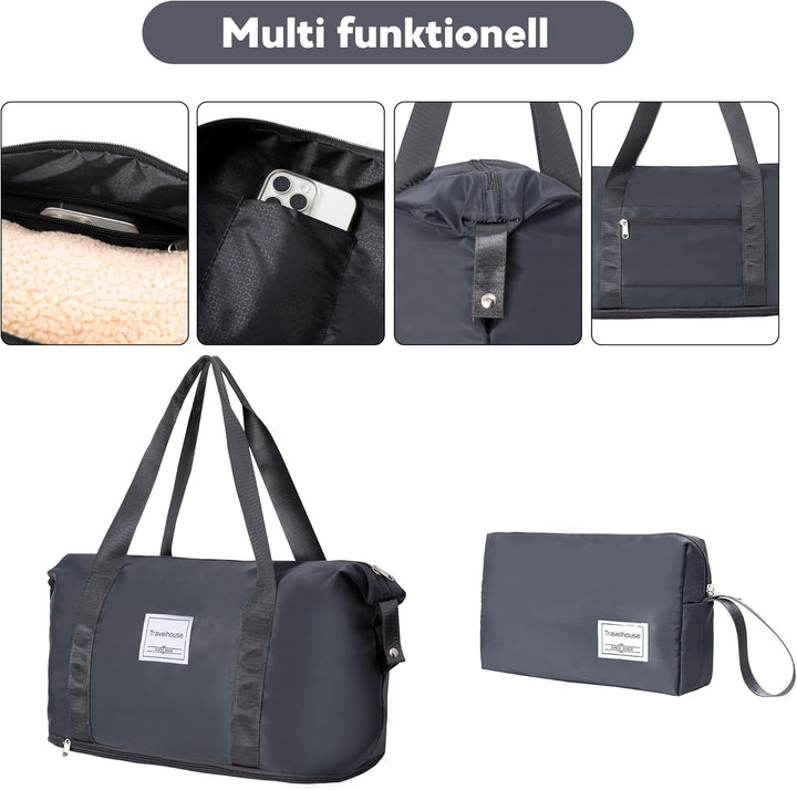 Travelhouse Ascona Premium Gepäck-Set 5-teilig – Edles ABS Polycarbonat Hartschalen-Kofferset mit TS