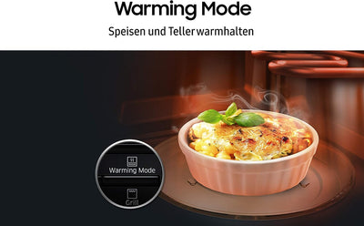 Samsung MG2AK3515AS/EG Mikrowelle mit Grill, 800 W, 23 ℓ Garraum, 48,9 cm Breite, Quick Defrost, 27