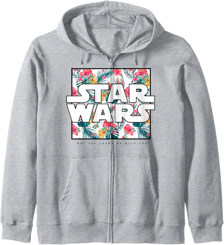 Star Wars May The Force Be With You Floral Box Logo Kapuzenjacke