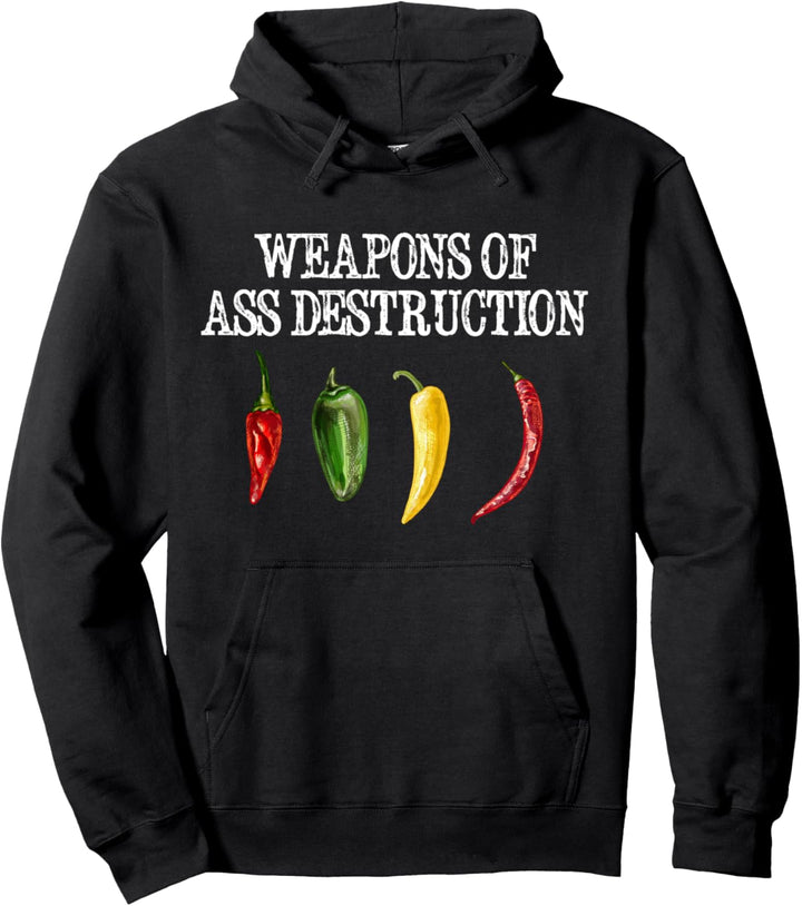 Funny Pepper Chili Head, Scharfes Essen Pullover Hoodie