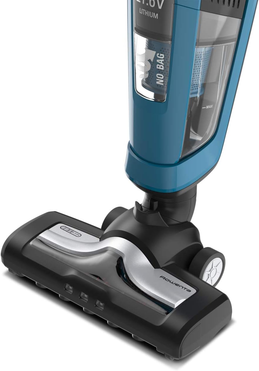 Kabelloser Rowenta Dual Force 2-in-1 Staubsauger und Handstaubsauger beutellos, LED-Leuchten, leicht