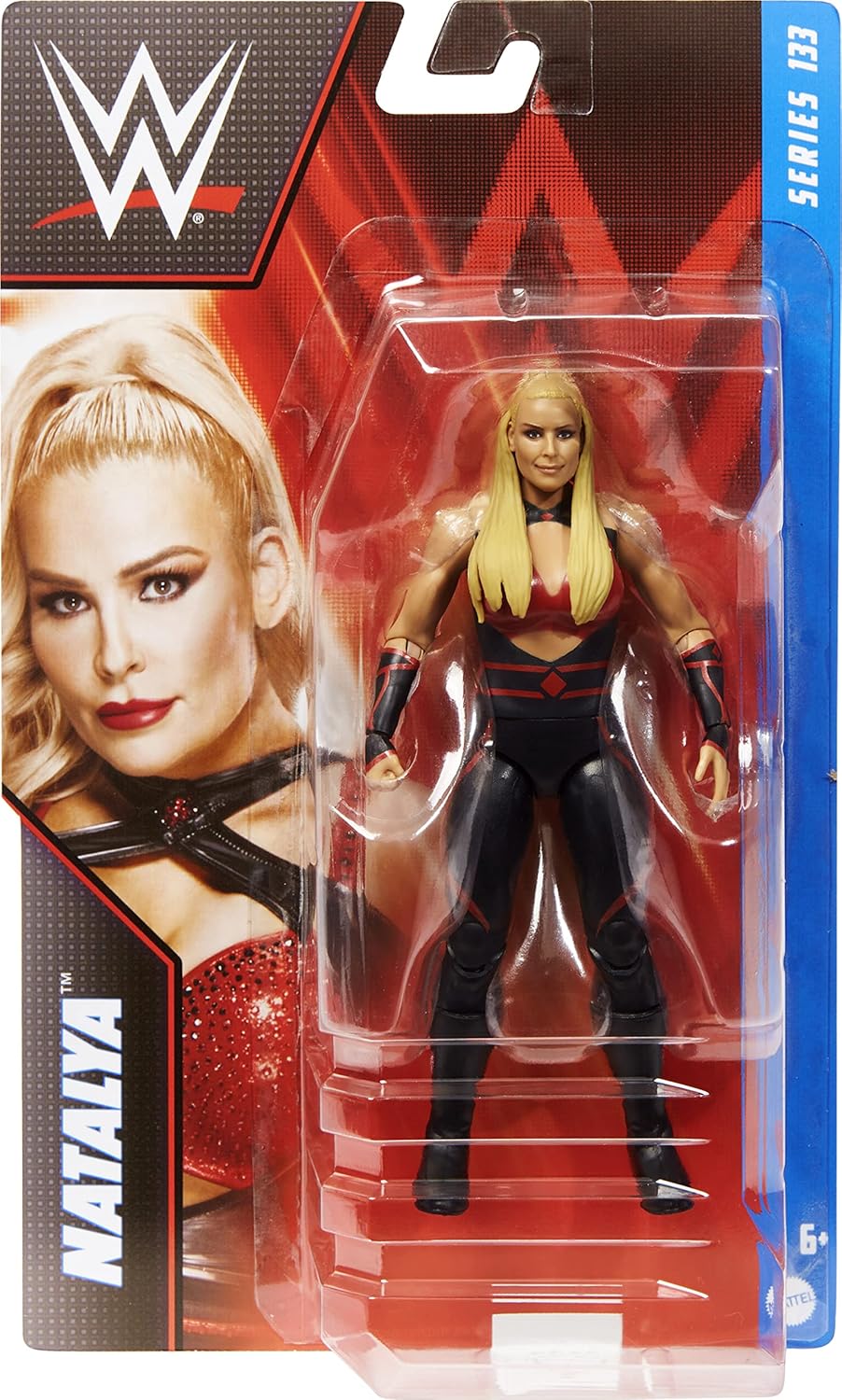 Mattel WWE Basic Actionfigur, Natalya, bewegliches 15,2 cm grosses Sammlerstück für Kinder ab 6 Jahr