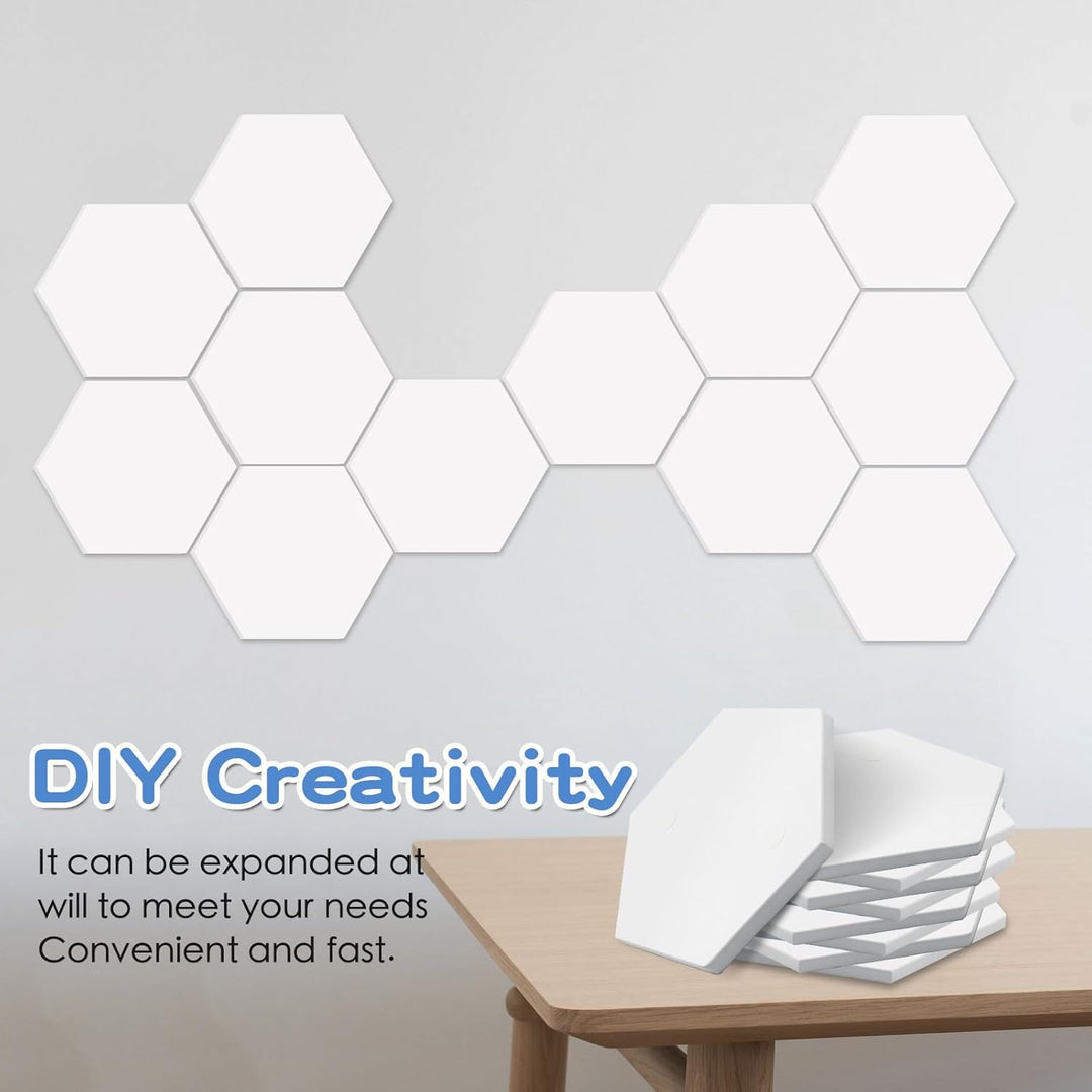 5 Sets Tonie Shelf Magnetic,Hexagon Shape for Toniebox Figures Storage Display Shelf,Wall Floating S