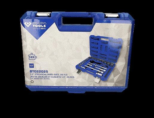 BRILLIANT TOOLS BT022025 1/2" Steckschlüssel-Satz, 25-tlg [Powered by KS TOOLS] 25-tlg. 1/2", 25-tlg