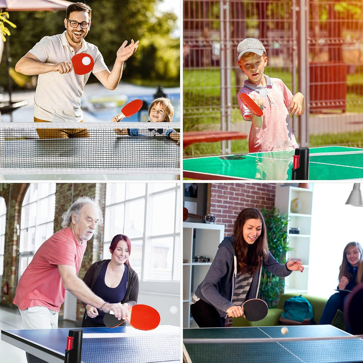 Tischtennis Set - Tischtennis Gesetzt,Instant Tischtennis-Set,Ausziehbares Tischtennisnetz Set mit 1