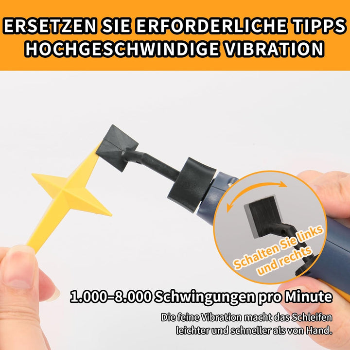 Bucasso Schnurloser Stiftschleifer, variable Geschwindigkeit, Mehrzweck-Elektrowerkzeug zum Schleife