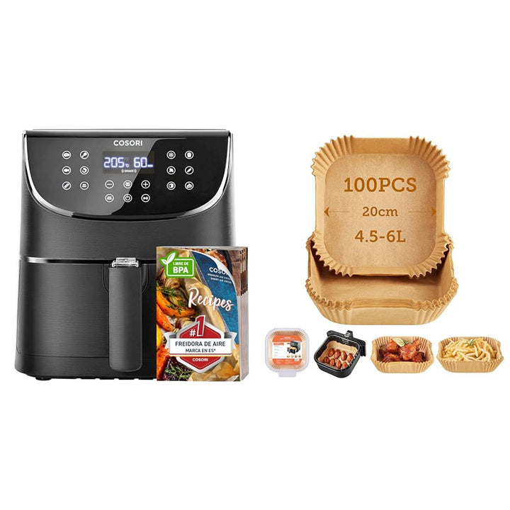 COSORI Heissluftfritteuse 5,5L XXL Friteuse Heissluft Fritteusen Air Fryer mit Digitalem LED-Touchsc