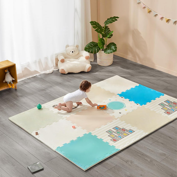 Aufun PVC Bodenbelag Vinylboden Selbstklebend 18 Stück 2.51m², Holzmaserung Bodenfliesen mit Holz-Op