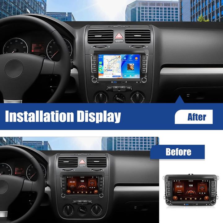 SIXWIN 2+64G Android 13 Autoradio für VW Golf 5 Golf 6 Skoda Polo Passat Tiguan Touran mit Carplay/A