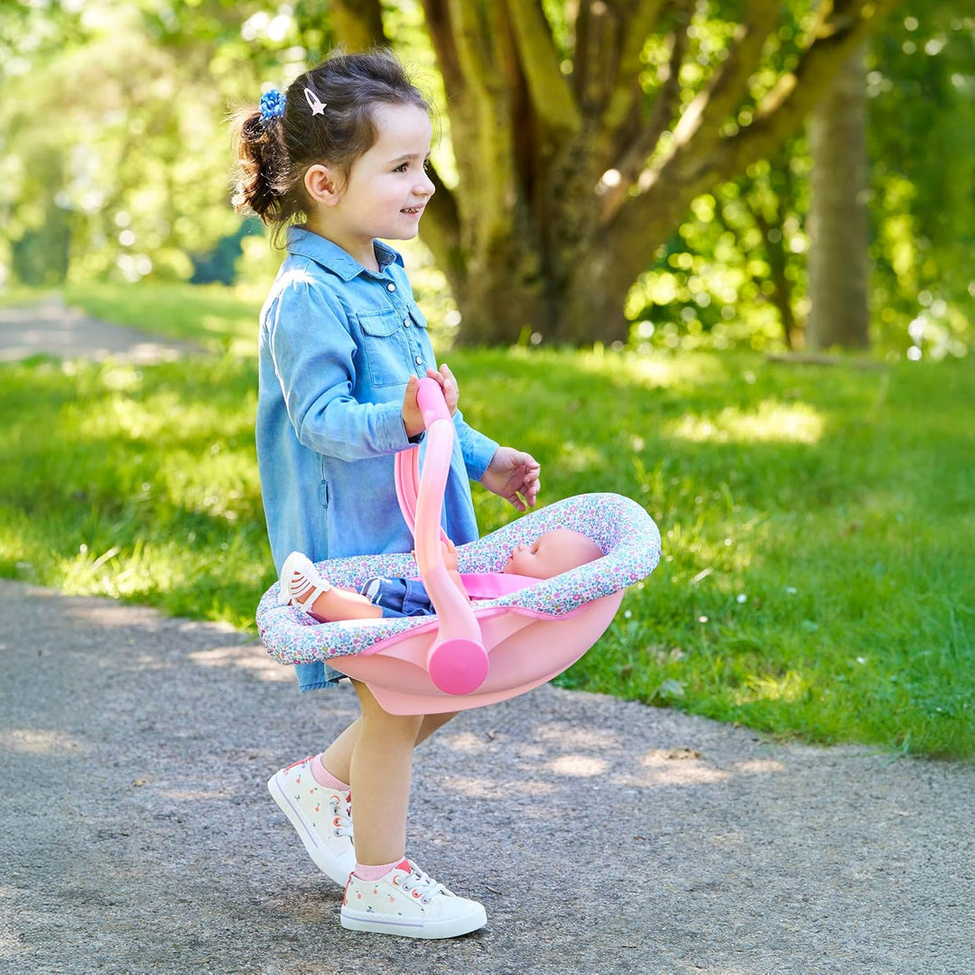 Corolle - Puppenhalter mit Blumenmuster, Zubehör, für Puppen 36 und 42 cm, ab 3 Jahren, 9000141840