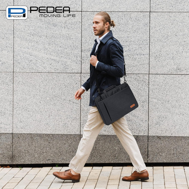 PEDEA Laptoptasche "Elegance" Notebook-Tasche bis 15,6 Zoll (39,6 cm) Umhängetasche mit Schultergurt