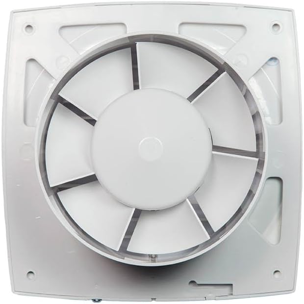 Airflow Aura 125HT Abluftventilator für das Badezimmer, Feuchtigkeitssensor (60-90% RH) mit Timer, l