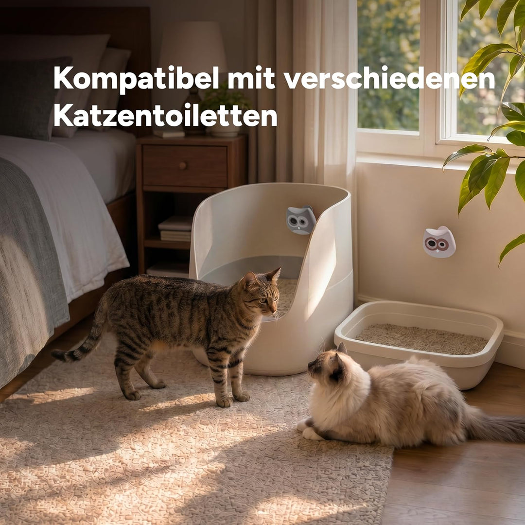 LitterLens Katzenklo Kamera mit App, KI Gesundheitsüberwachung &amp; Warnungen, Urin- und KOT-Tracking,