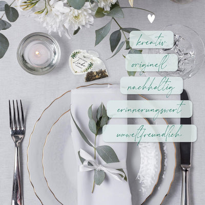 Gastgeschenke Hochzeit Blumensamen - Besonderes Hochzeitsgeschenk für Gäste als Give Away - Lasst un
