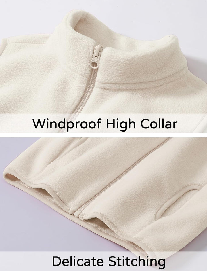 Happy Cherry Fleeceweste Kinder Ärmellose Warm Weste Jungen Mädchen Atmungsaktive Outwear Kinder Her