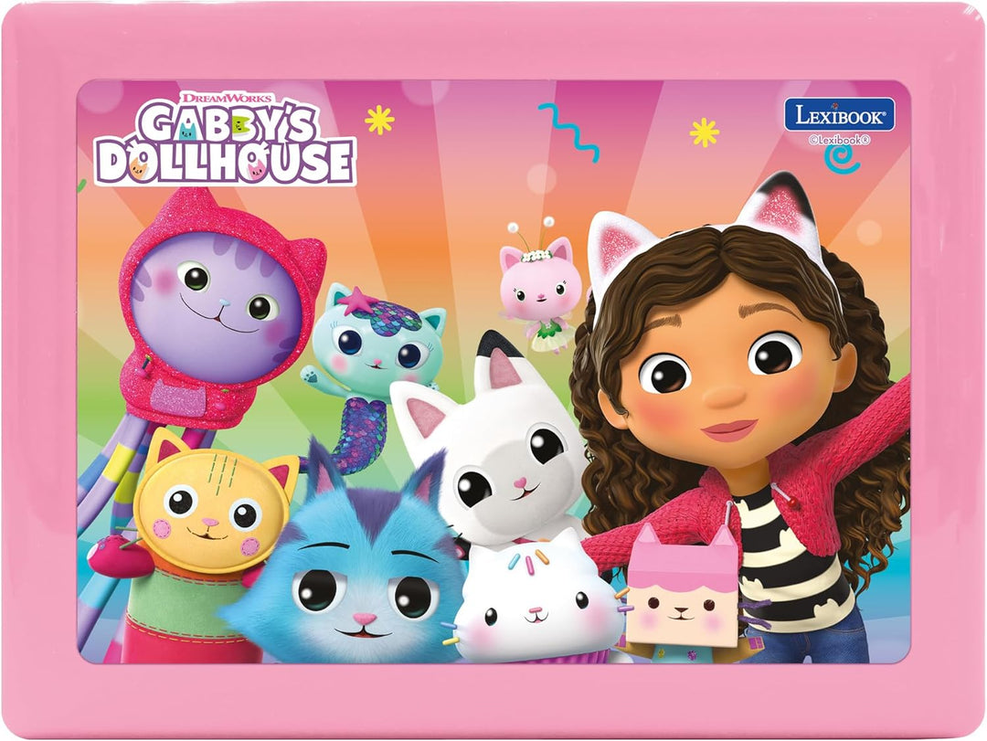 Lexibook, Gabby’s Dollhouse, Zweisprachiger DEUTSCH/ENGLISCH Lerncomputer, 124 Aktivitäten in Sprach