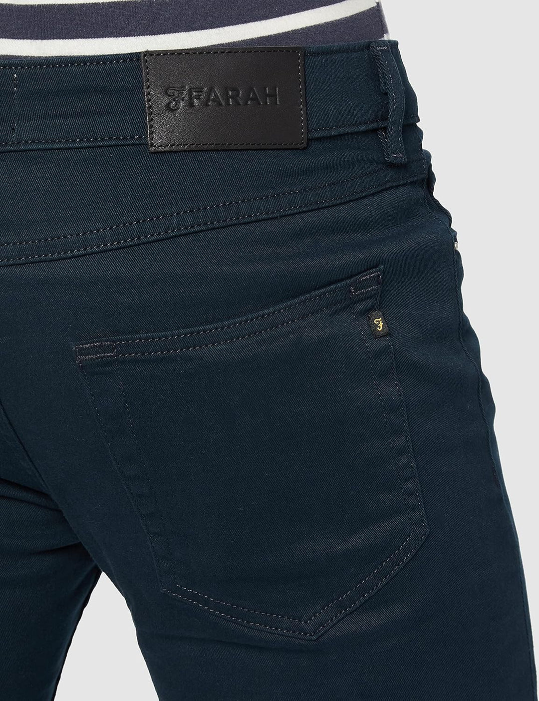 Farah Vintage Herren Hose 32W / 34L Blau (True Navy 412), 32W / 34L Blau (True Navy 412)