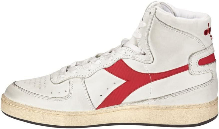 Diadora Heritage MI Basket Used Echtleder-Schuhe Coole Herren High Top Sneaker Turnschuhe Friezeitsc